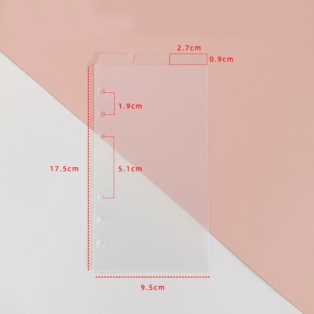 A5 A6 Page Classification Separator Page Notebook Loose-leaf Book Partition Accessories
