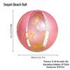 PVC Inflatable Transparent Beach Ball with Blue Sequins for Water Play and Photo Props
