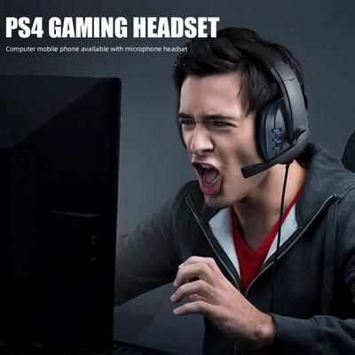 Słuchawki do gier na PS4 Przewodowe Słuchawki gamingowe z mikrofonem PC Laptop Stereo Bas Na telefon Tablet Dzieci Dorośli Chłopcy Prezent