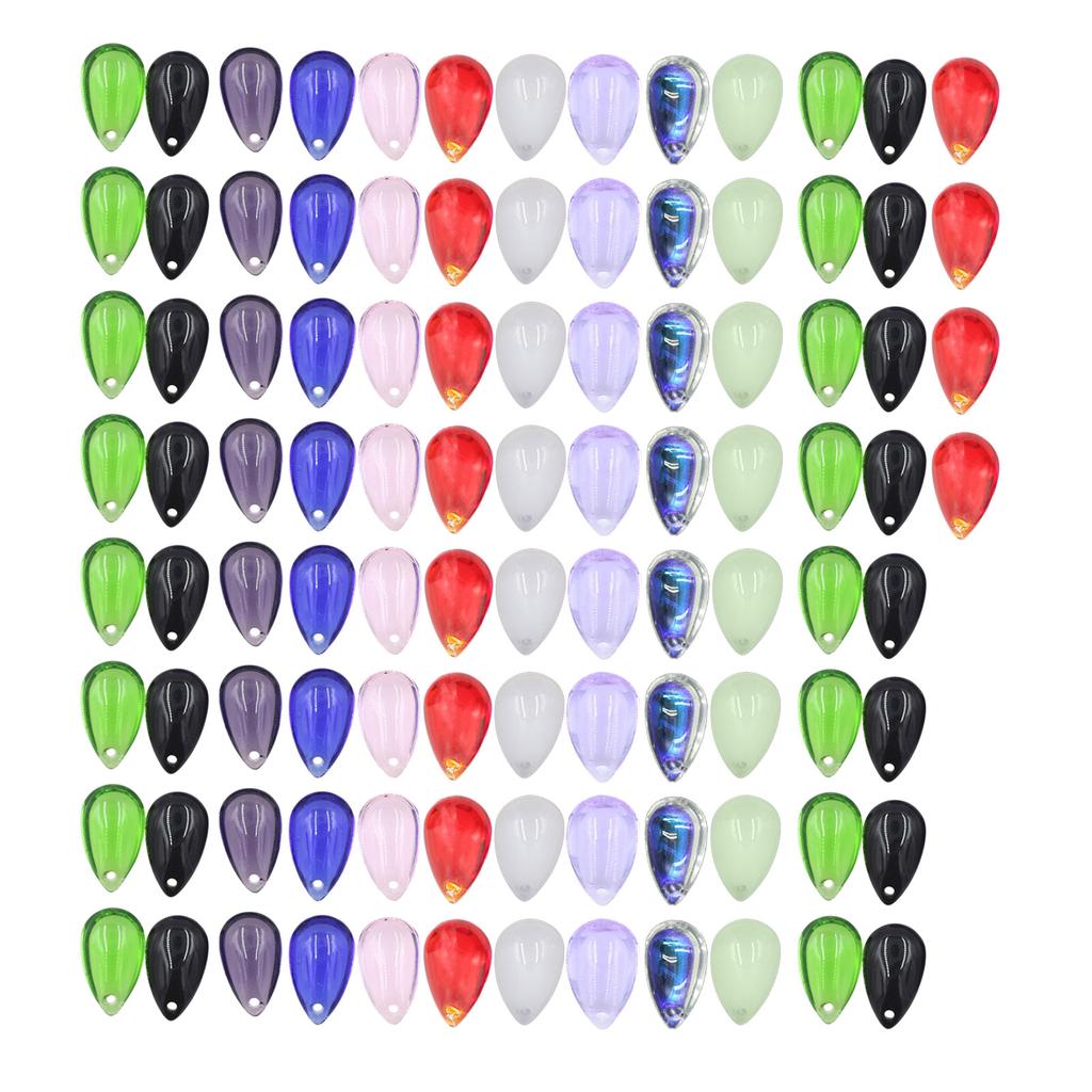 Pack of 100/50 Top Drilled Teardrop Glass Beads Handmade Jewelry Making Material Teardrop Glass Pendants Adornments
