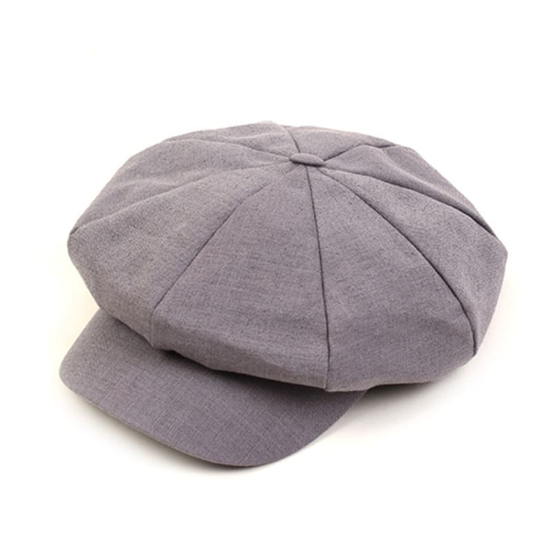 

Universal chemistry Cool Gray Linen Newsboy Cap FREE
