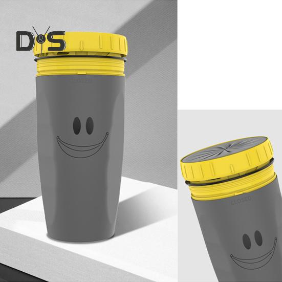 Přenosný cestovní hrnek Twizz Cup nepropustný se slámou Dvouvrstvý izolovaný silikonový Twist design šálky na horké/studené pití pro děti, studenty