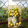 2D Flat 1pc Lemon Aluminum Sign Summer Wall Art Decoration Suitable for Courtyard, Backyard, Gate, Home, Coffee Shop, Bar, Club, Farmhouse, Garden