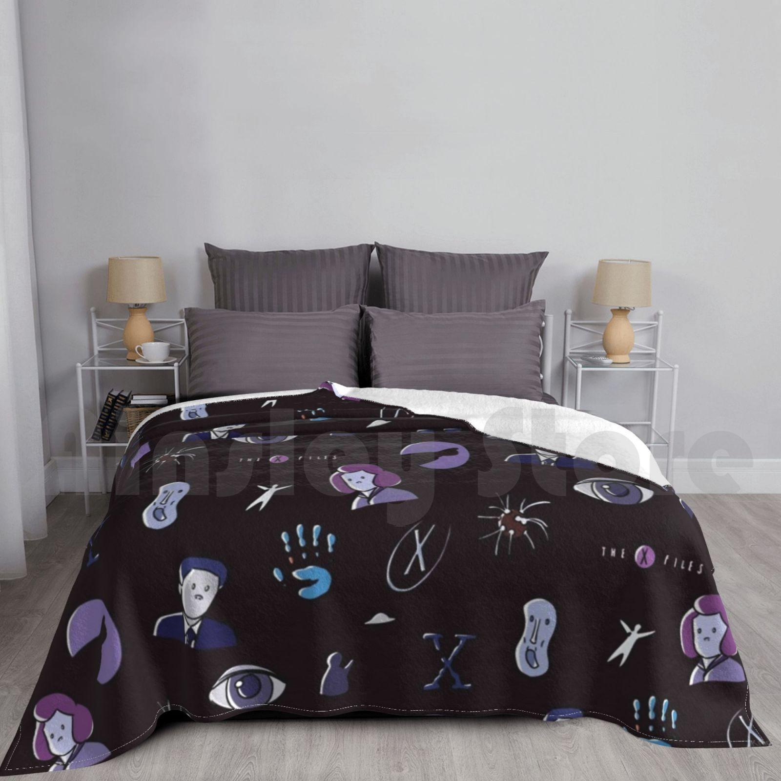 I Want To Believe Blanket Fashion Custom 1408 Xfiles X Files Mulder Scully Tv Shows Scifi Sci Fi Size: 75*100cm, Weight: 230 GSM