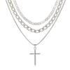 Cross Necklace for Women Stackable Stacked Stacking Layering Layered Necklaces Gold Necklace Cross Pendant Diamond Jewelry Gift
