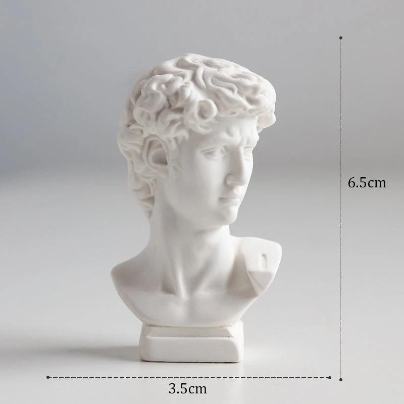 Ancient Greek Goddess Athena Sun God Apollo Mini Plaster Resin Statue Nordic Home Decoration David Head Figurine Art Ornaments