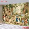 2D Peter Rabbit Banner, Forest Animals Party & Live Background