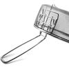 ABWR-2Pcs Stainless Steel Fry Baskets Hot Oil Frying Fried Basket With Single Handle Mesh Noodle Dumplings Food Colander