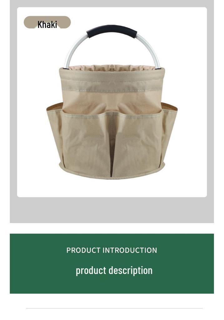 Portable Outdoor Picnic and Beach Basket – Foldable, Multi-Purpose Storage Bag for Bathroom or Mother and Baby Needs.