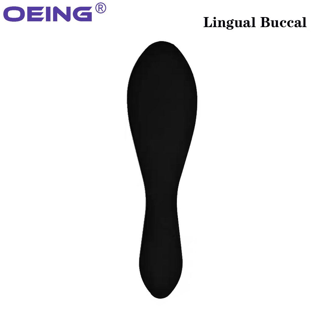 OEING 1Pc Bendable Dental Photo Contrast Board Anterior Lingual Buccal Contrastor Orthodontic Black Soft Silicone Dental Tools