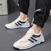 Sneakers Spring and Summer New Mesh Breathable Running Shoes Light and Comfortable Thick-soled Rebound Lace-up Men's Shoes