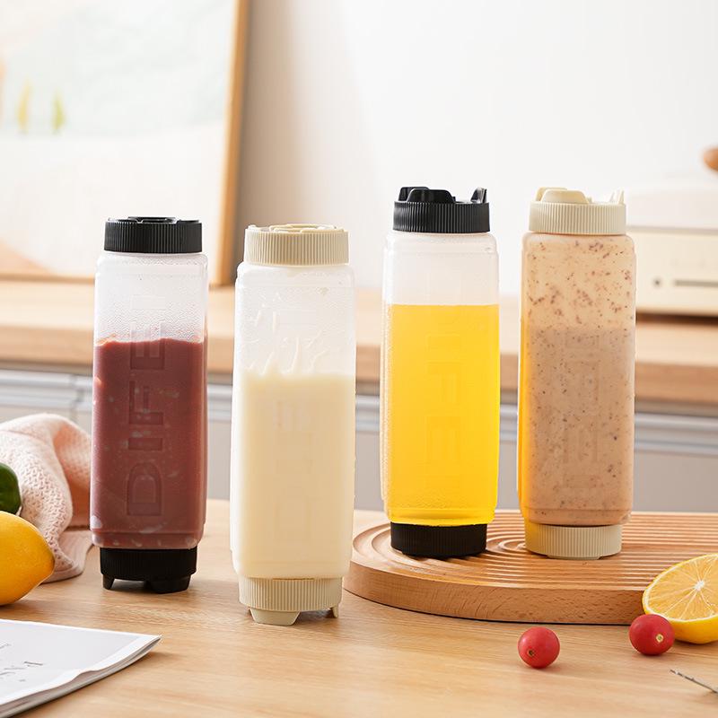 

Dual-Headed Leak-Proof Sauce & Dressing Dispenser for Home or Commercial Use 720 ml белый