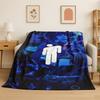 3D Billie Eilish Singer Star Flannel Blanket Soft Warm Throw Blanket for Bedroom Living Room Bed Travel Camping Picnic Gift