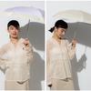 Patchwork Black Light UV for Sunny and Rainy Folding for Commuting and 2026Wpc. Parasol, Light-Blocking, Tiny, Heat-Blocking/100% Blocking/100%