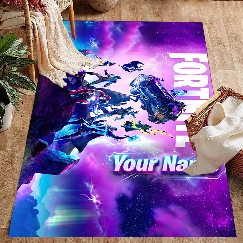 Fortnite Personalized Text Carpet Perfect for Dormitory Decorate room Study room Kitchen Antislip Carpet Decorate Offices