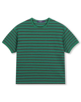 BESLOW Slim Fit Stripe T-Shirts Green