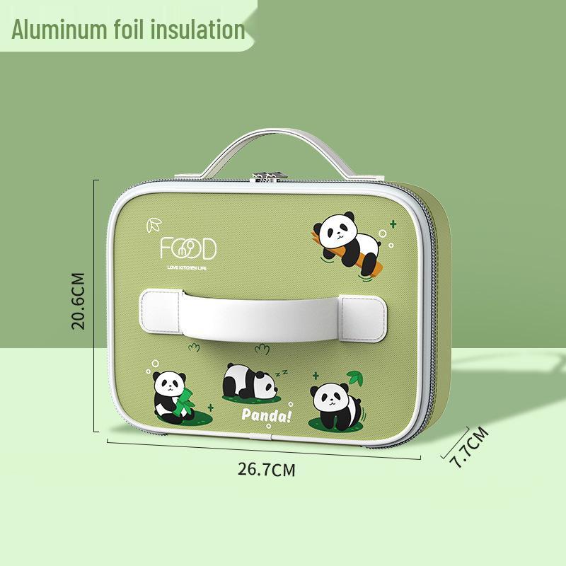 "Children's Insulated 316 Stainless Steel Lunch Box with Compartment Tray"
