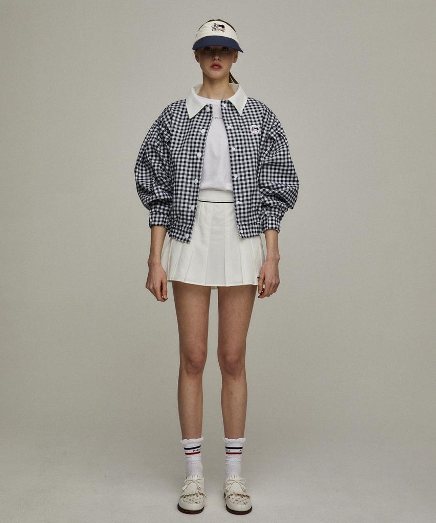 KANDINI Ivory Summer Pleated Skirt
