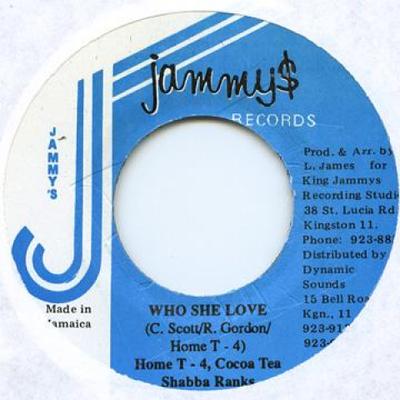7inch Record COCOA TEA, HOME T, SHABBA RANKS - Who She Love Jammys 1992 Jamaica Reggae, Ska & Dub