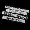 Chrome Silver Black Trunk Letters EQC400 4MATIC Emblems for Mercedes Benz EQC Electric Motor SUV AWD N293