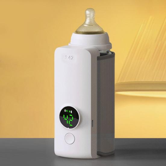 Taşınabilir Süt Isıtıcı 6000mAh Kablosuz Biberon Isıtıcı Hızlı Isıtma 48 Saat Sıcaklık Tutma Akıllı Sıcaklık Kontrolü Seyahat Dostu Bebek Biberonu