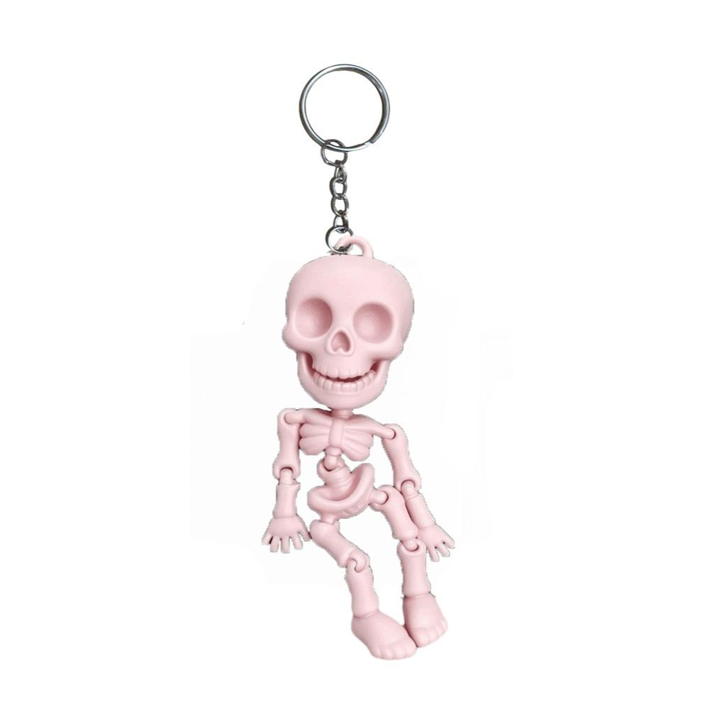 Függő Díszek Ízületes Csontváz Medál 3D Nyomtatott Halloween Kulcstartók Karácsonyi Ajándék