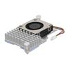 for Pi 5 Cooler Replacement Aluminium Alloy Temperature Controlled PWM Speed Control Cooling Fan for Pi 5 4GB 8GB