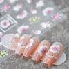 5D Relief Nail Stickers Tulip Fine Rabbit Decals Flowers Nail Art Charm Cute Cartoon Sliders Bronzing Diy Manicure Decoration