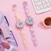 Fashion simple cute cartoon floret electronic watch LED electronic display, suitable for Christmas Halloween gifts