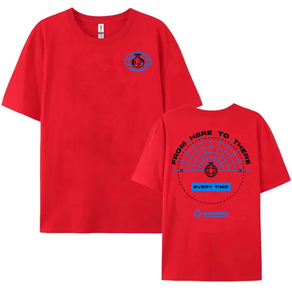 Bingbong Airlines Peak Game Print T-shirt Unisex Streetwear Loose Short Sleeve Cotton T Shirt Casual Clothing