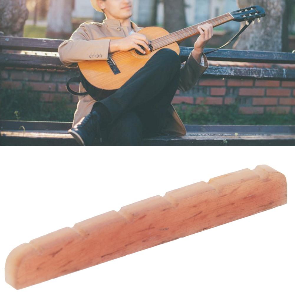 Guitar Nut Light Yellow Camel Bone Replacement Parts Musical Instrument Accessories 42mm