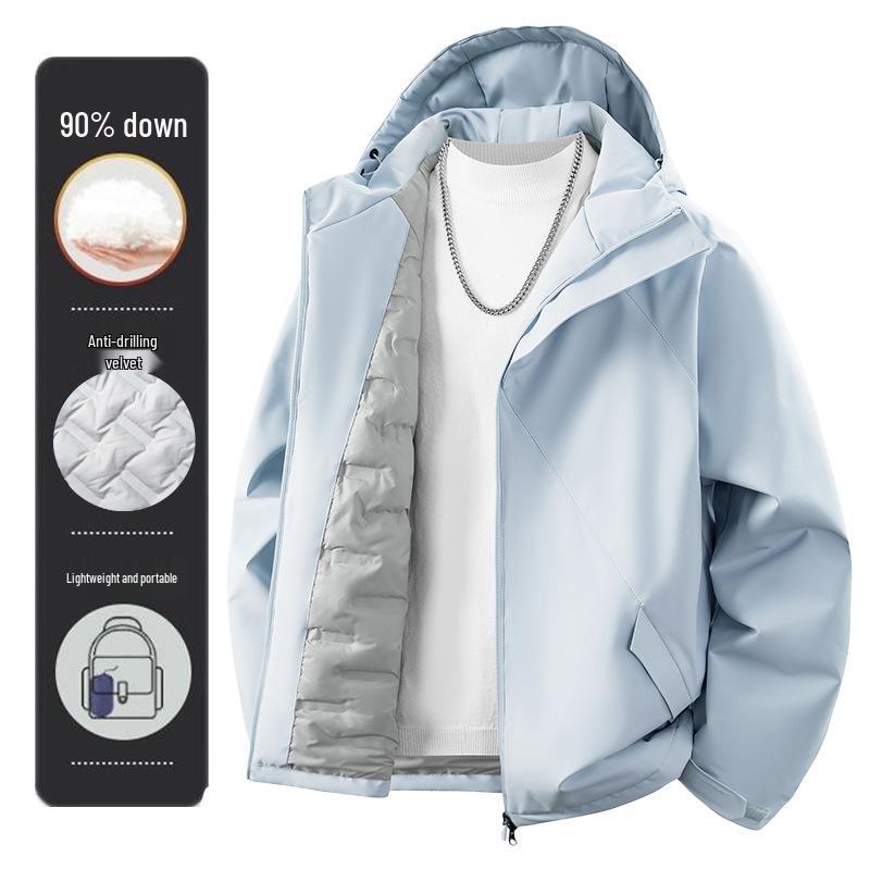 High-Quality Winter Hooded Ski Jacket - Trendy, Cold-Resistant, Versatile for Outdoor Mountaineering