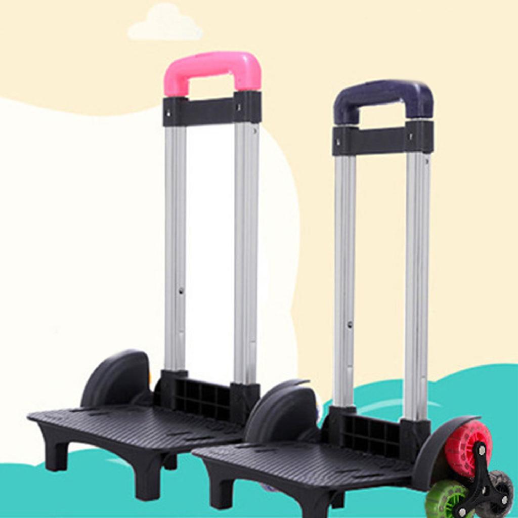 Foldable Trolley Cart 6 Wheels Rolling Luggage Carts Durablel Backpack Trolley Student Luggage Travel Hand Cart for Bags
