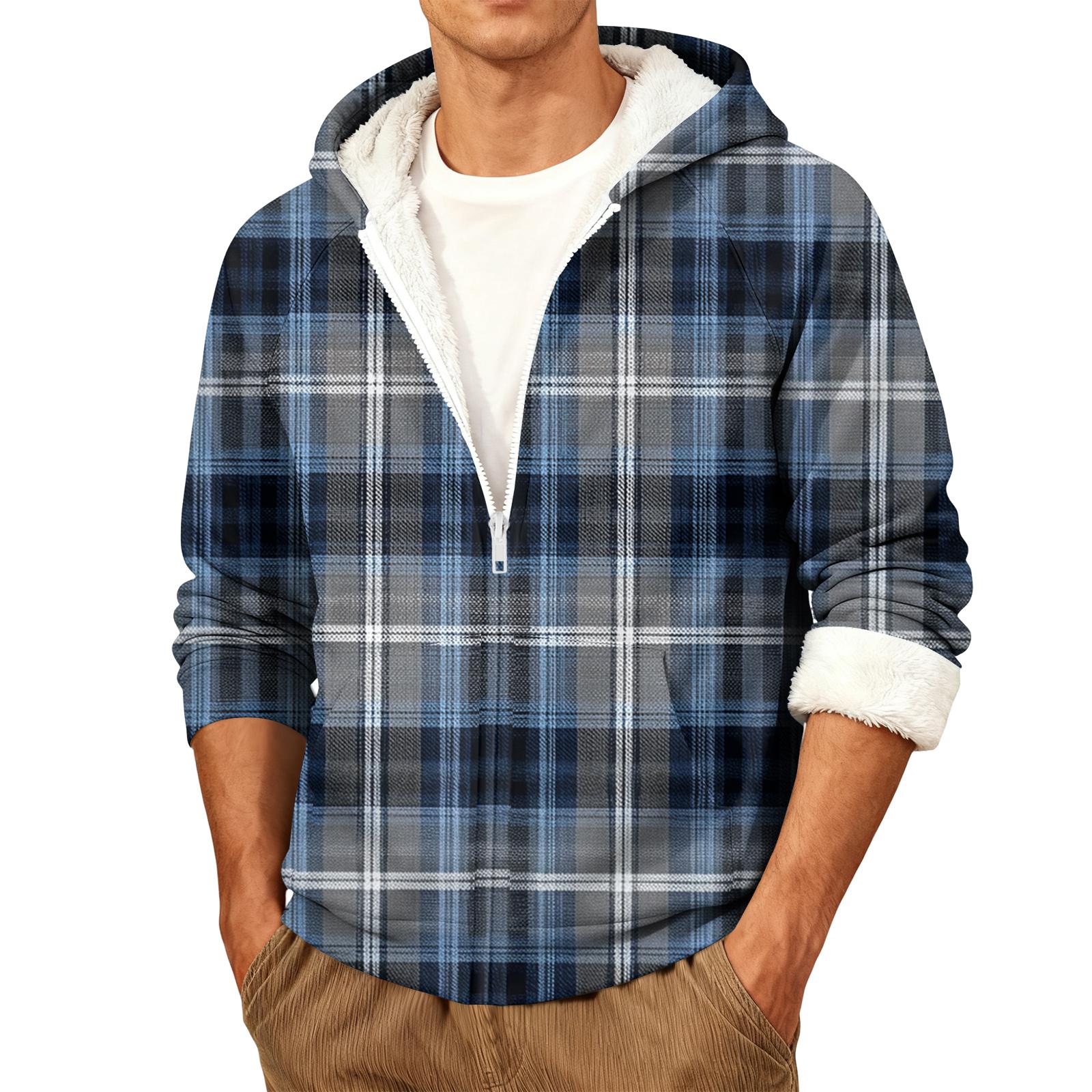 

Men s Casual Warm Hooded Jacket XL