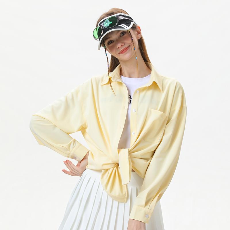 Casual Shirt With Collar, Long Sleeved Shirt, Thin Cut Shirt For Women