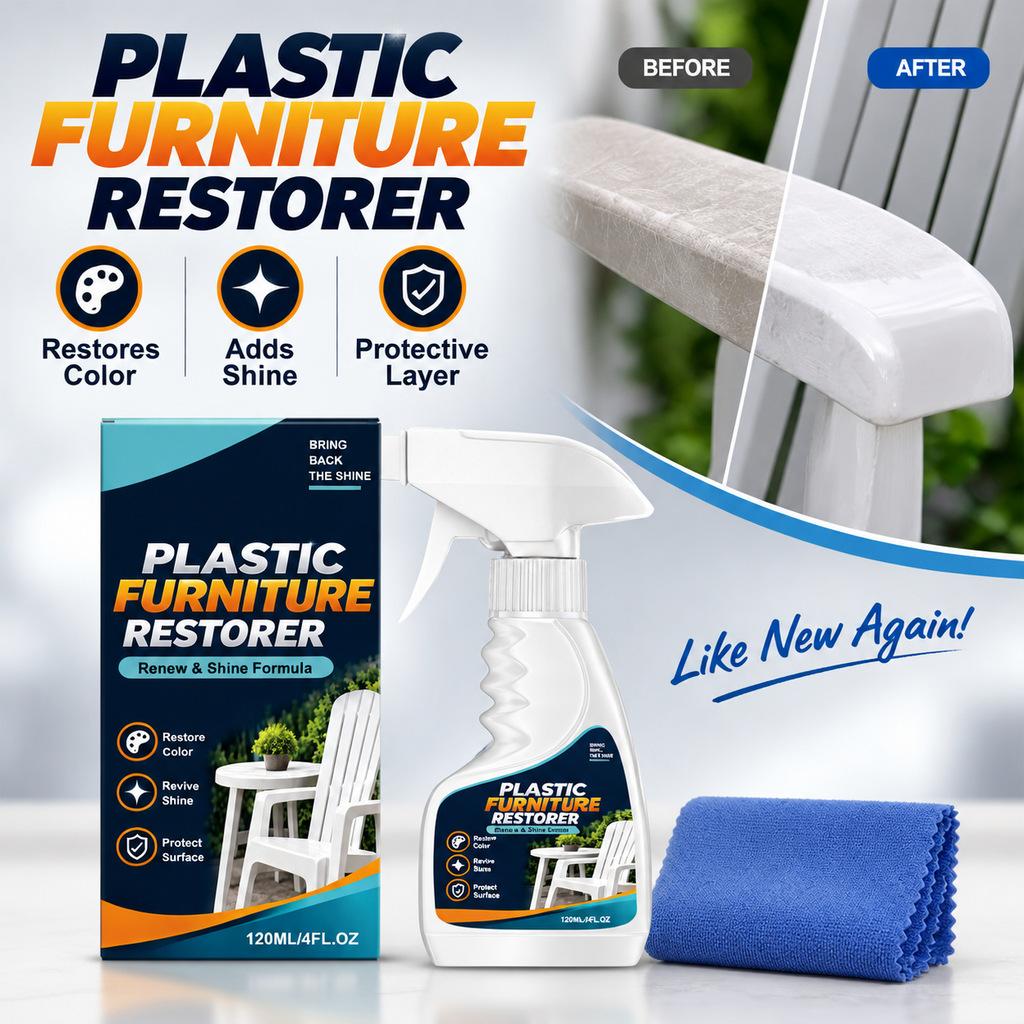 Plastic Furniture Care Spray with Cloth for Home Renovation and Long Lasting Shine