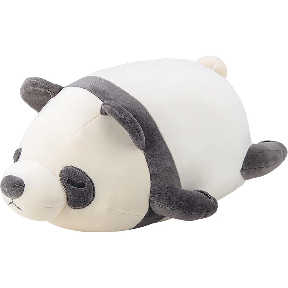 Ribuhato Bolster Cushion Marshmallow Animal Panda Ring Ring 27cm Soft Plush Toy