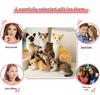 Realistic Plush Cat Figurine Toy
