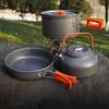 Aluminum Alloy Camping Cookware Kit Nonstick Coating Water Kettle/Pan Pot/Saucepan  Picnic