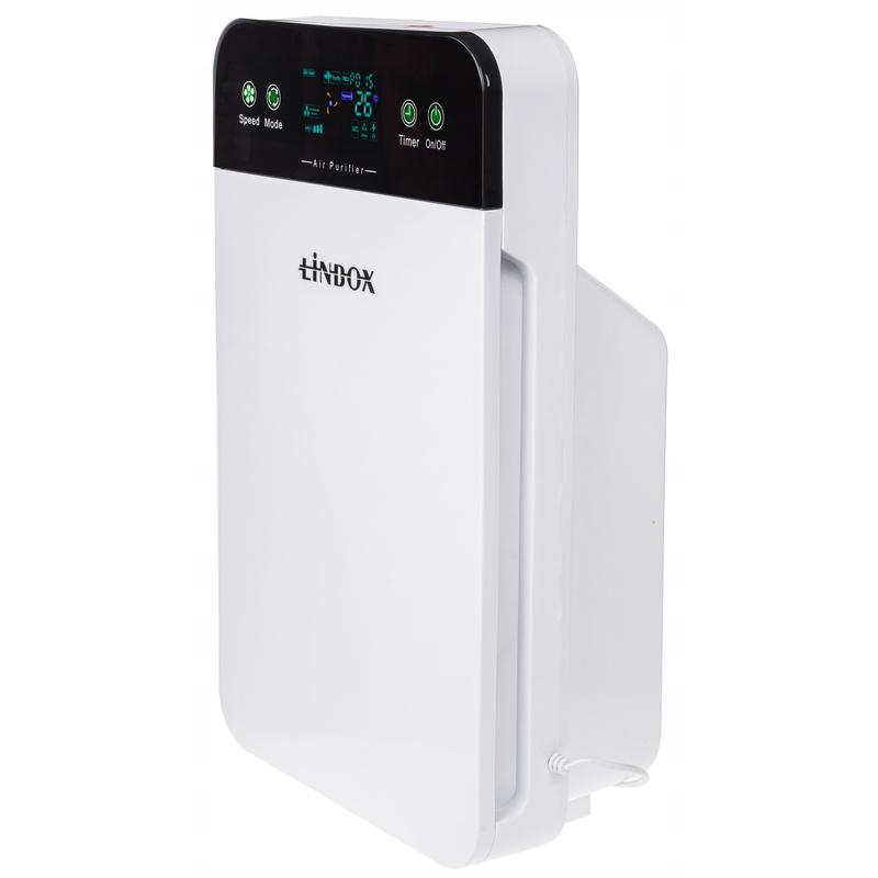 Automatic Air Purifier 7 in 1 35W Hepa Uv Ionization LCD Remote Control Night Mode 60M² Smog Allergens Bacteria Pollen