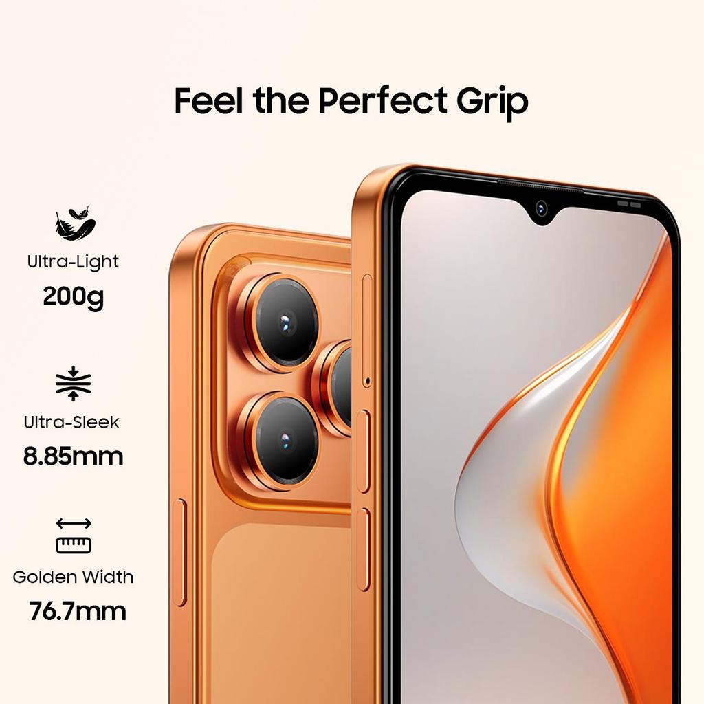 Blackview Wave 7C Android 16 Smartphone, 16GB RAM+64GB ROM(TF 2TB) Smartphone 5000mAh, 6.56" HD+ Screen, 32MP+13MP Camera, Dual SIM/Gemini AI/GPS