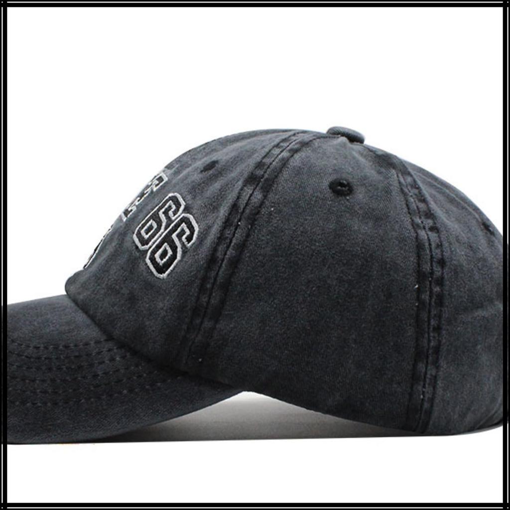 Hat Cap Vintage Brim Cool Outdoor Casual Men Women CZ191 [White Fang] (Black)