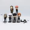 7pcs Q Version Jujutsu Kaisen 9cm Figure Satoru Gojo Itadori Yuji Geto Suguru Nobara Megumi Collection Character Ornaments