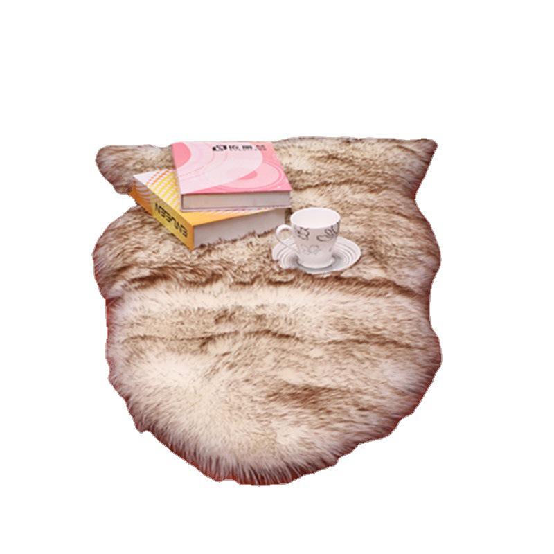 Australian Imitation Wool Carpet Floor Mat - Sofa Decoration Cushion & White Blanket for Bedroom & Living Room.
