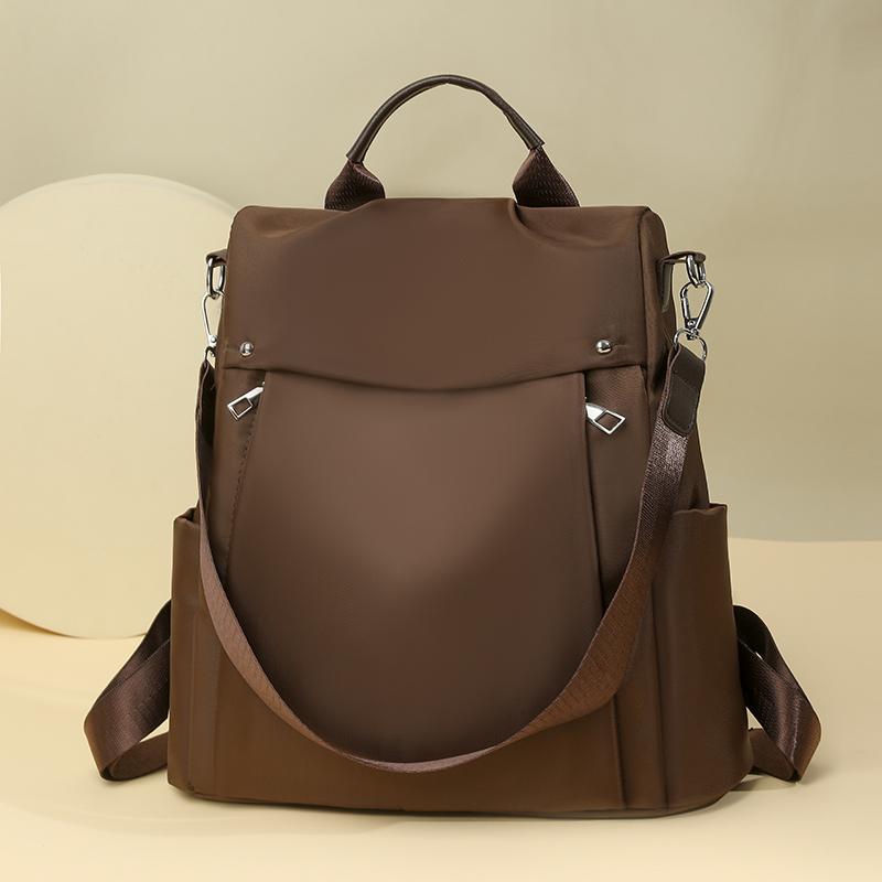 Anti-Theft Backpack Women's Nylon Travel Bag Multifunctional Lightweight Shoulder Bag