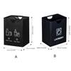 60L Empty Bottle Storage Basket with Handle Large Capacity Dirty Clothes Basket Categorized Storage Foldable Garbage Bin