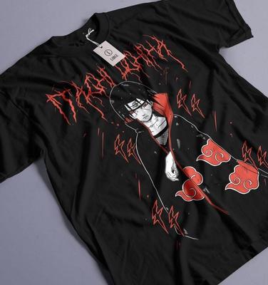 Itachi Uchiha T-Shirt Naruto Shippuden Manga Strip Naruto Anime Shirt All Size