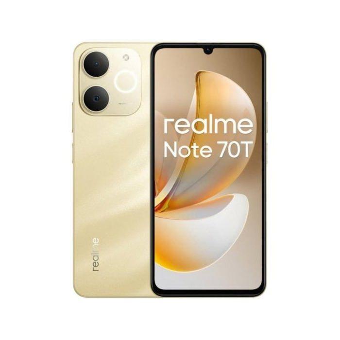 Smartphone Realme Note 70T 4GB/128GB 6.74" Batería 6000mAh IA WiFi 5 Android 15 Dorado