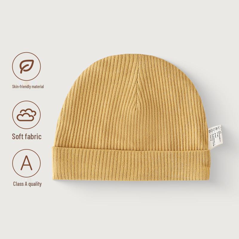 Pure Cotton Baby Hat for All Seasons - Newborn Infant Protective Cap