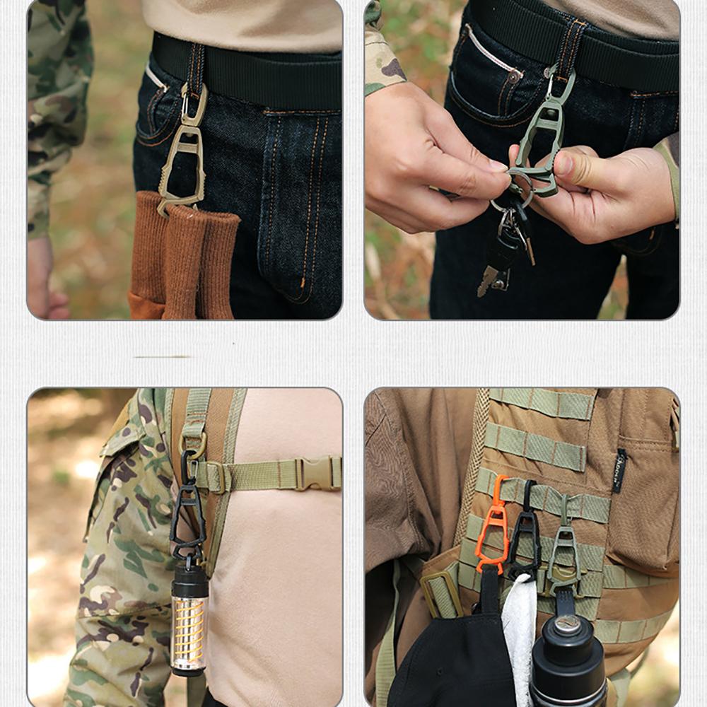 1PC Outdoor Glove Clip Hanger Multi-purpose Anti-drop Hook Clip Holder Plastic Protective Work Gloves Safety Clamp Camping Tools